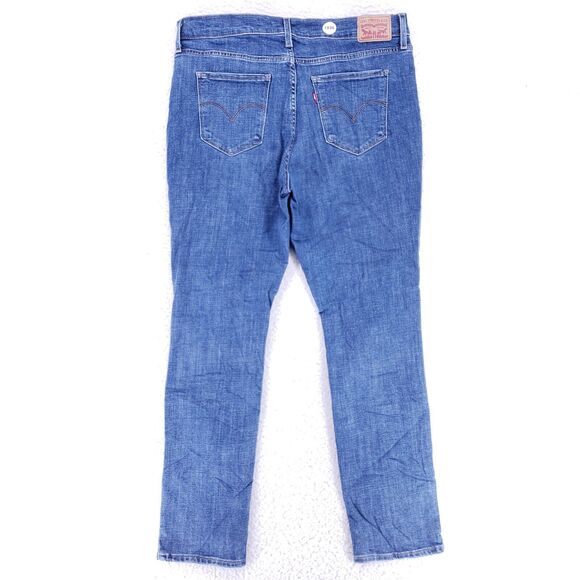 Levis 312 Jeans Denim Cotton Womens SZ 32 Blue Straight Stretch VTG Mid Rise 90s - Picture 5 of 11